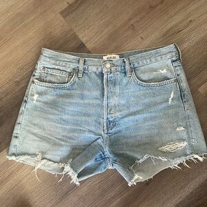 AGOLDE Parker Long Jean Shorts